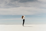 Woman standing in open space