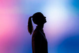 Woman with ponytail
