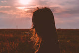 Woman at sunset